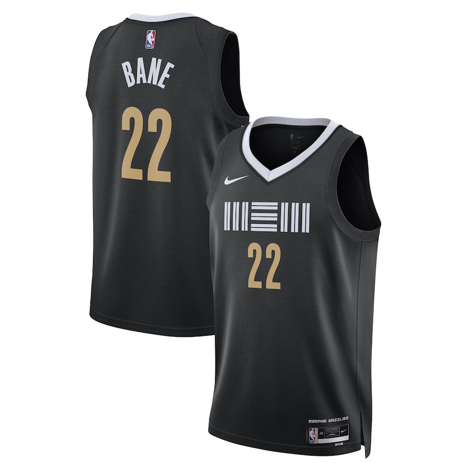Men Memphis Grizzlies #22 Desmond Bane Nike Black City Edition 2023-24 Swingman NBA Jersey->memphis grizzlies->NBA Jersey